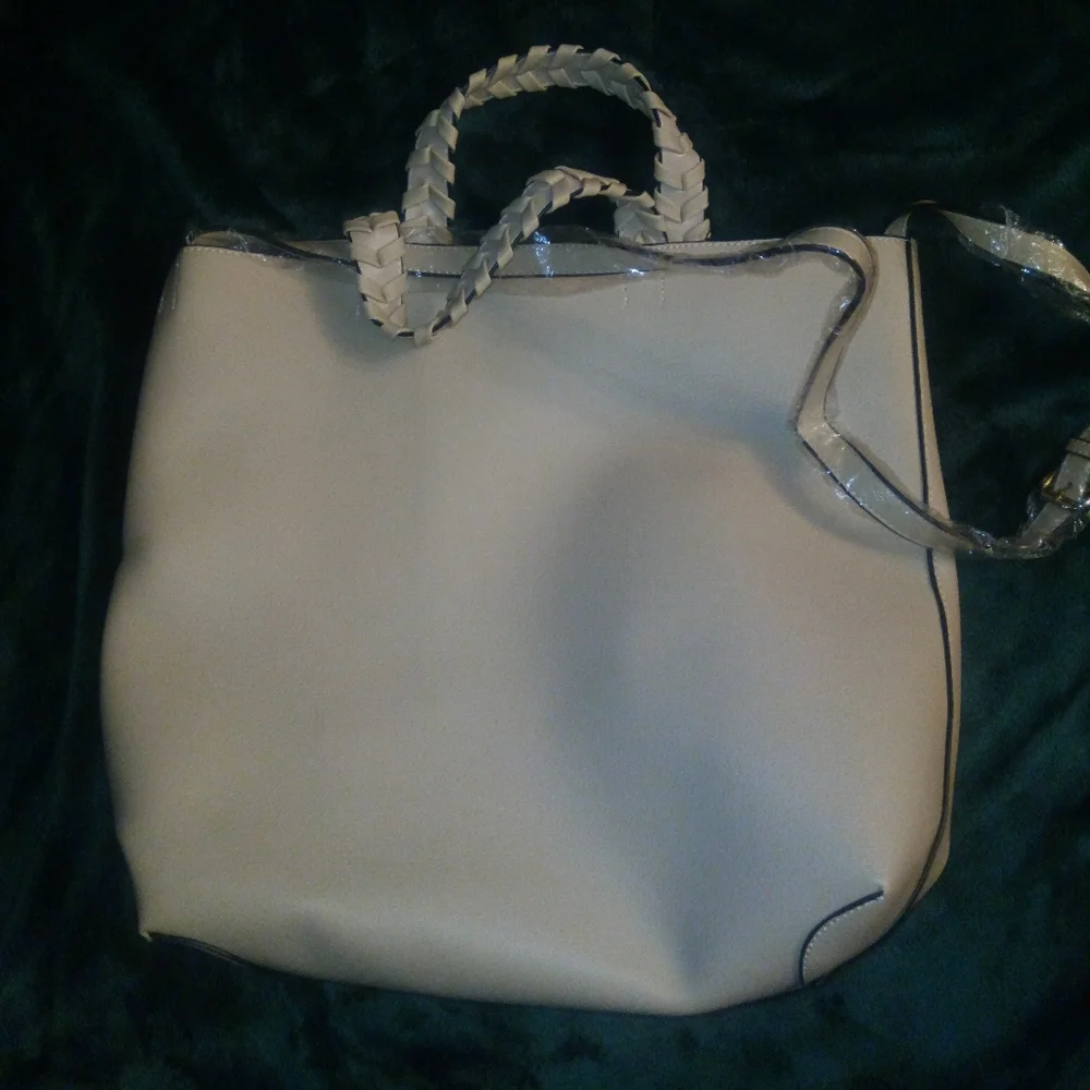 Jules Kae x Rachel Zoe Charlotte Vegan Leather Tote/Crossbody in Blush Pink NWT
